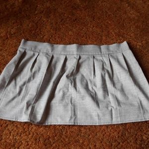 Black and white tartan skirt with velcro back